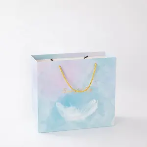 Fantasy Feather Valentine's Day Gift Bag Holiday Gift Packaging Bag Exquisite Cosmetics Shopping Bag Wholesale