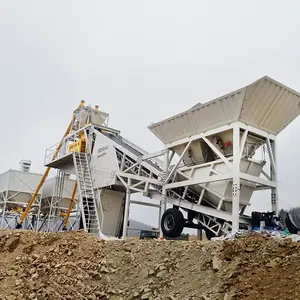 50m 3/h 60m3 ıslak 120m3 tek silo conmat beton çamur harmanlama santrali