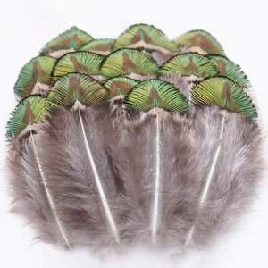 Plumas de pavo real baratas de 4-10 cm para tocados de carnaval, decoraciones de desfiles de carnaval, disfraces de Halloween, accesorios para fiestas de Nochevieja - Product Image 5