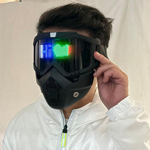 Grande Vente <span class=keywords><strong>Masque</strong></span> LED <span class=keywords><strong>Harley</strong></span> à Contrôle Bluetooth, <span class=keywords><strong>Masque</strong></span> Lumineux Programmable, Recharge USB, Hommes Femmes, Fête, Halloween, Carnaval, Nouvel An - Product Image 4