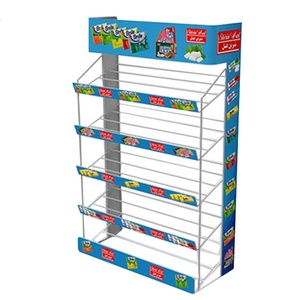 Siêu thị năm lớp dây kim loại hiển thị đứng nhai kẹo cao su hiển thị giá bán lẻ kệ trưng bày - Product Image 4