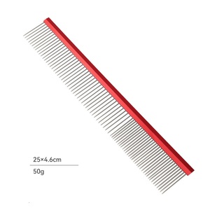 Fenice da barbiere-uso Shaggy-Dog Pet-pulizia <span class=keywords><strong>pettine</strong></span> toelettatura animali di alta qualità in lega di alluminio in acciaio inox arcobaleno <span class=keywords><strong>pettine</strong></span> delle pulci del <span class=keywords><strong>cane</strong></span> - Product Image 6