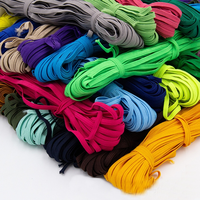3MM-20MM Multi Couleurs Tricot Plat Bande Élastique Tressée Stretch Sangle