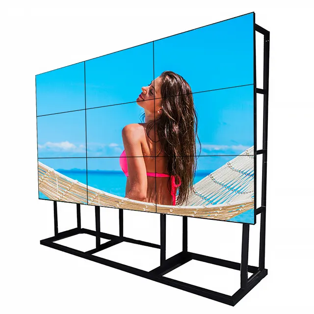 4k LCD backlit Samsung Video wall unit digital display splice screen do LCD TV 2x3 55-inch video wall