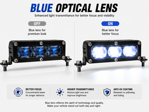 <b>LED</b> Grille <b>Lights</b> 2 3 4 Pods High Beam White Low Beam Amber <b>Red</b> Demon Eye Off Road Auxiliary <b>Lights</b> - Product Image 3