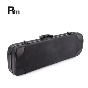 免费样品Rm批发玻璃纤维吉他盒4/4成人小提琴盒硬壳抗压乐器盒