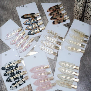 SAIYII Logo personnalisé Mini métal acétate de cellulose pince à cheveux ensemble mode rose à la main cheveux accessoires pour les filles vente chaude - Product Image 3