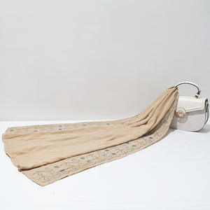 Foulard en Chiffon Luxueux pour Femme avec Strass, Motif <span class=keywords><strong>Hexagramme</strong></span> Floral, Style Ethnique Traditionnel, Classique Toutes Saisons - Product Image 5