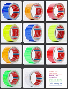 Cinta Reflectante de Dos Colores, Amarillo y Negro, Impermeable, Material Reflectante para Tráfico, Vehículos, Automóviles, Rollos Reflectantes - Product Image 4