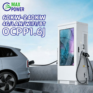 Écran publicitaire 55 pouces, station <span class=keywords><strong>de</strong></span> <span class=keywords><strong>recharge</strong></span> pour véhicules électriques à double <span class=keywords><strong>borne</strong></span>, 60 kW CCS2 GBT DC, <span class=keywords><strong>borne</strong></span> <span class=keywords><strong>de</strong></span> <span class=keywords><strong>recharge</strong></span> ultra-rapide pour voitures électriques - Product Image 4