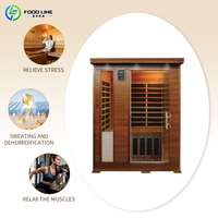 Desain Ruangan Sauna dan Uap Gabungan untuk Kesehatan, Ruangan Sauna Basah Kayu Ganda