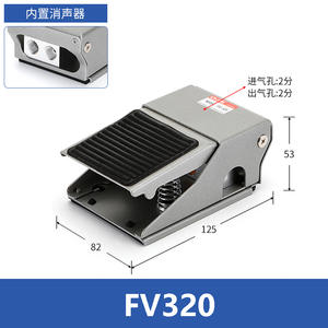 Pneumatic 2-Point <b>Thread</b> Control Valve 4F210-08GL with <b>Lock</b> and Cover 4F210-08 Switch FV320 Pneumatic Foot Valve Cylinder - Product Image 3