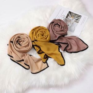 Écharpe en mousseline de soie douce et respirante pour femmes, hijab musulman islamique, abaya toutes saisons - Product Image 3
