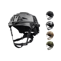 Casque tactique en fibre de carbone REVIXUN Team Wendy Bump - Noir 4 mm d'épaisseur 0,95 kg M/L