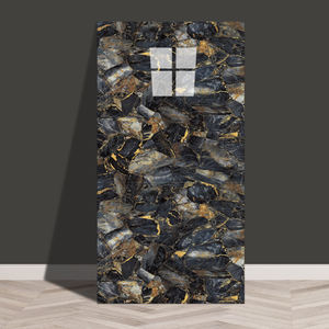 3D PVC haute brillance vinyle peler et coller fonds d'écran simulé carreaux de marbre autocollants pour la maison panneaux muraux pour la décoration d'appartement - Product Image 3