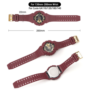 Nouveauté mode : bracelets de montre en caoutchouc TPU givré et boîtiers de montre pour <span class=keywords><strong>Casio</strong></span> <span class=keywords><strong>GA110</strong></span> 120 100 140 - Product Image 3