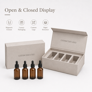 Caja de Regalo Rígida de Papel con Cierre Magnético, Ecológica, Reciclable, con Múltiples Compartimentos Personalizables para Cosméticos - Product Image 2