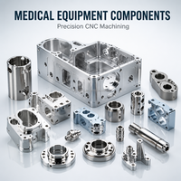 Boîtier d'instrument médical sur mesure en acier inoxydable et aluminium usiné CNC de précision pour composants usinés