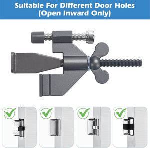 Serrure de porte de sécurité domestique portable pour une sécurité accrue et une protection de la vie privée Dispositif de verrouillage prêt pour le voyage - Product Image 5