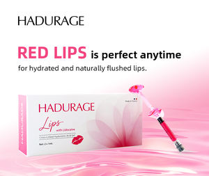 Hadurage 2*1ml Rojo Inyectable para <span class=keywords><strong>Labios</strong></span> - Relleno Dérmico <span class=keywords><strong>de</strong></span> Ácido Hialurónico para <span class=keywords><strong>Aumento</strong></span> <span class=keywords><strong>de</strong></span> <span class=keywords><strong>Labios</strong></span> y Color Rojo Natural - Product Image 1