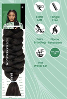 Extensions de cheveux synthétiques tressées Hot Selling High Yaki Jumbo pour tresses africaines au crochet, trame simple 165g, pour femmes noires