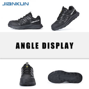 JIANKUN S3 ESD erkek güvenlik iş ayakkabısı anti-darbe kompozit ayak anti-delinme su geçirmez örgü + TPU yırtılmaya dayanıklı erkekler kadınlar için - Product Image 4