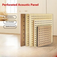 Panneau mural acoustique moderne en bois poreux, absorption sonore, écologique, pour murs intérieurs, studios d'enregistrement (réduction du bruit)