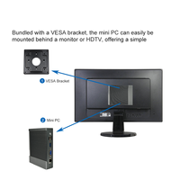 Sharerdp - Mini PC Industrial Integrado sin Ventilador, Doble LAN, Doble Puerto Serial, con Procesador Intel Core I3 I5 4200U 5200U