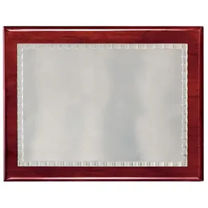 Targa Commemorativa in Ottone con Placcatura in Argento e Custodia - Product Image 1