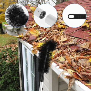 Brosse de <span class=keywords><strong>nettoyage</strong></span> de gouttière de toit en acier inoxydable écologique extensible - Product Image 2