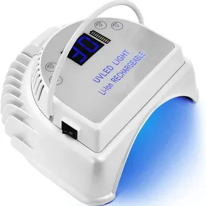 โคมไฟเล็บยูวี LED 64W แบบชาร์จได้ สำหรับอบเจลทำเล็บ พร้อมเซ็นเซอร์อัตโนมัติ เครื่องอบเล็บไร้สาย อุปกรณ์และเครื่องมือทำเล็บ - Product Image 1