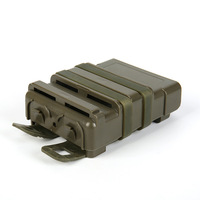 FMA Fastmag ABS, Caja de Almacenamiento Táctica Resistente para Cargadores de 5.56 M4, Clip Doble para Chaleco Molle, Liberación Rápida, Expandible y Almacenable