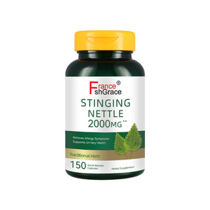 Suplemento de Ortiga Picante Herbal, Sin Gluten, No Modificado Genéticamente, Apoya la Salud de la Próstata, 150 Cápsulas de Ortiga Picante - Product Image 1