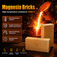 Briques réfractaires en magnésie haute densité 1700°C pour cuves à acier, convertisseurs et fours rotatifs à ciment