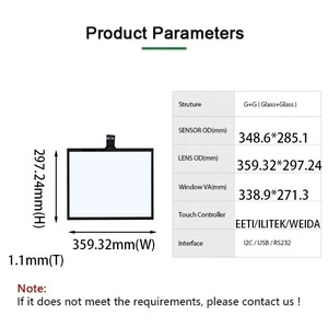 Màn hình cảm ứng 17 inch cảm ứng đa điểm cảm ứng điện dung panel màn hình cho cảm ứng lớn màn hình hiển thị cho ATM POS hệ thống - Product Image 1