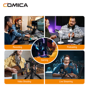 ไมโครโฟนไดนามิกคาร์ดิออยด์ COMICA EJoy D10 PRO(D) COMBO แบบ USB-C และ XLR พร้อมไฟ RGB และซาวด์การ์ด สำหรับสตรีมมิ่ง พอดแคสติ้ง และ Twitch - Product Image 6