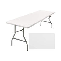 Table de banquet de pique-nique en plastique d'extérieur moderne meubles de restauration en gros pour cour cuisine hôpital salle à manger hôtel utilisation