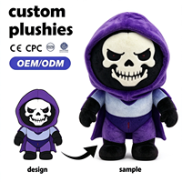 Peluche Monstre Ronde Personnalisée à l'Expression Féroce – Jouet de Collection Amusant pour les Fans de Jeux et d'Horreur