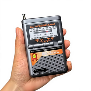 Radio Portátil Pequeña T-6623 1 Mini, Radio Portátil de 4 Bandas AM/FM/SW1-2 con Batería, Compatible con USB/Tarjeta SD - Product Image 2