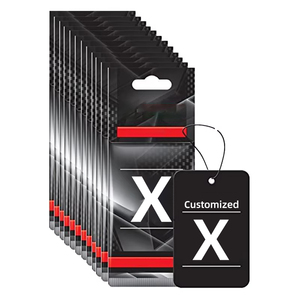 Tablettes parfumées en papier de coton à suspendre, désodorisants pour voiture, placards, chambres, logo personnalisé, différentes senteurs - Product Image 1