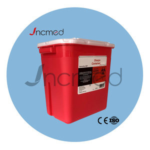 Contenedor de Objetos Punzocortantes de <span class=keywords><strong>7L</strong></span> para Uso Doméstico y Profesional, Eliminación de Agujas y Jeringas de Riesgo Biológico, Tapa Estilo Buzón, Grado Médico - Product Image 2