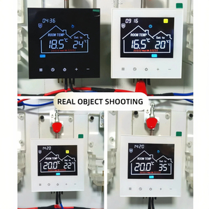 Thermostat de chauffage au sol Tuya WiFi avec contrôle via application, 16A/3A, pour film chauffant, câble, carrelage, chaudière <span class=keywords><strong>à</strong></span> <span class=keywords><strong>gaz</strong></span>, énergie aérothermique, écran tactile - Product Image 6