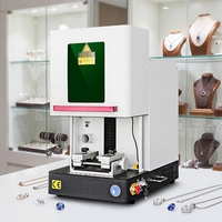 Máquina de Corte Láser para Joyería de Oro y Plata de 100W con Fibra Encapsulada, Máquina de Grabado Láser para Joyería de Metal y Collares con Nombre