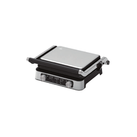 Grill 4 tranches avec plaque supérieure et inférieure indépendantes, écran LED, contrôle de la température pour un usage domestique