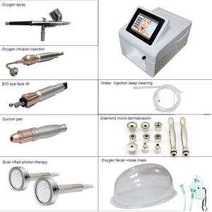 Nueva Máquina Portátil de Spa Facial 9 en 1 con Microcorriente, Construcción de Plástico para Oxígeno Jet, Dermoabrasión, Aqua Jet Peeling Profundo - Product Image 3