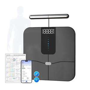 AICITY 맞춤형 BMI 8전극 휴대용 180kg 용량 체지방 측정기 (WiFi 및 센서 기술 탑재, 욕실용) - Product Image 1