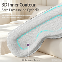 WANGSONOLE Nouveau Masque de Sommeil Lesté à Pression avec Sangle Velcro pour Apaiser la Zone des Yeux, Réduire la Fatigue et Favoriser un Endormissement Plus Rapide