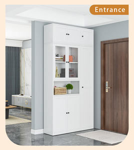 خزانة ملابس من الصلب بتصميم حديث مزخرف ، خزانة خزانة معدنية معلقة على الحائط لغرفة النوم ، أثاث منزلي - Product Image 2