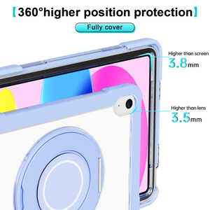 Pour Apple <span class=keywords><strong>iPad</strong></span> 2022 <span class=keywords><strong>Protection</strong></span> complète givré acrylique bandoulière réglable en gros étui pour tablette et housses pour <span class=keywords><strong>iPad</strong></span> - Product Image 4