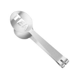 Tea Tongs 430 Stainless Steel Round Tea <b>Clips</b> For Tea Bag Household Multi Purpose Creative Minimalist Design Simple Style - Product Image 2